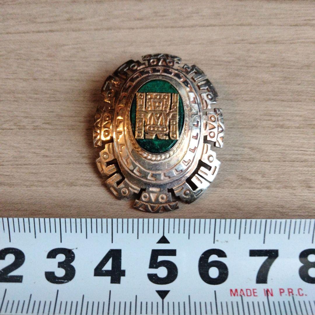 925/18K PERU デザイン ブローチ ペンダント