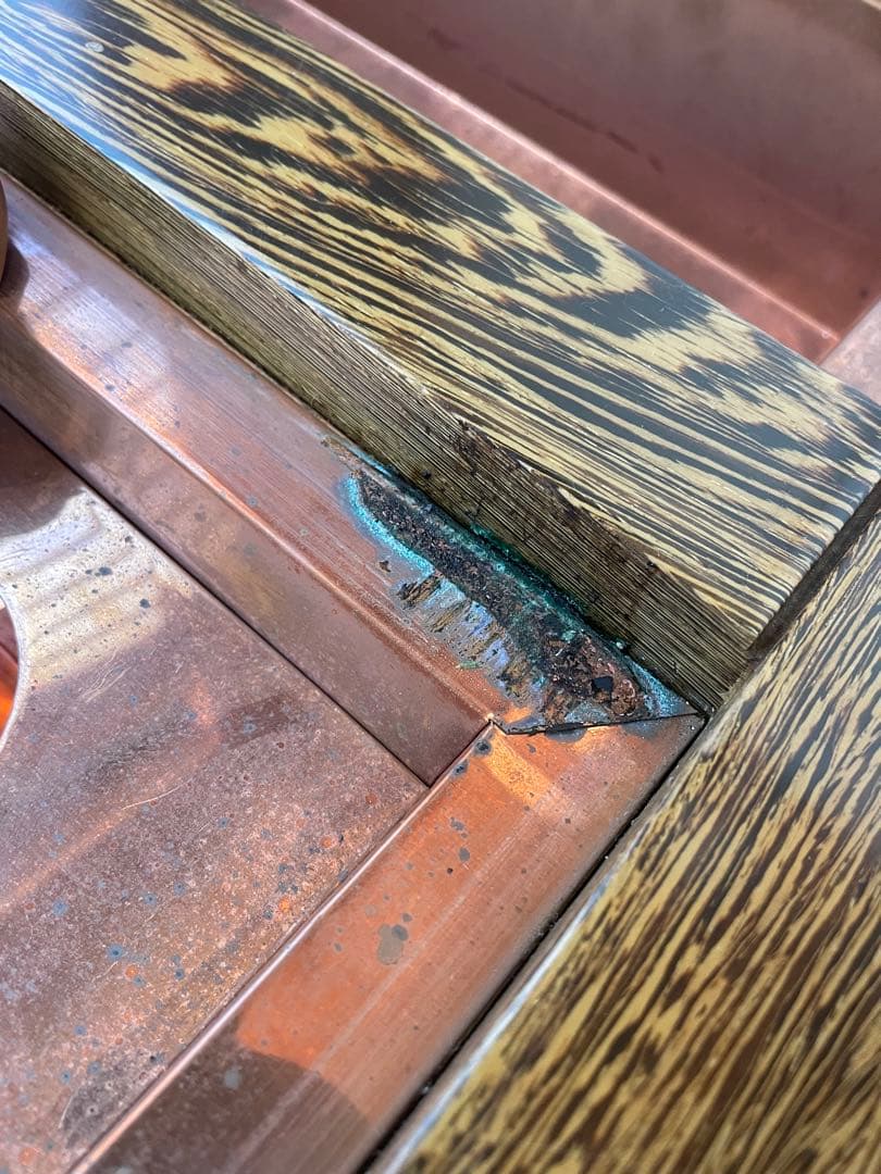 囲炉裏テーブル 火鉢 無垢材 昭和レトロ 大きめ