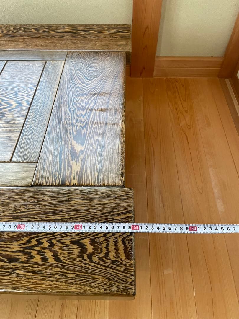 囲炉裏テーブル 火鉢 無垢材 昭和レトロ 大きめ