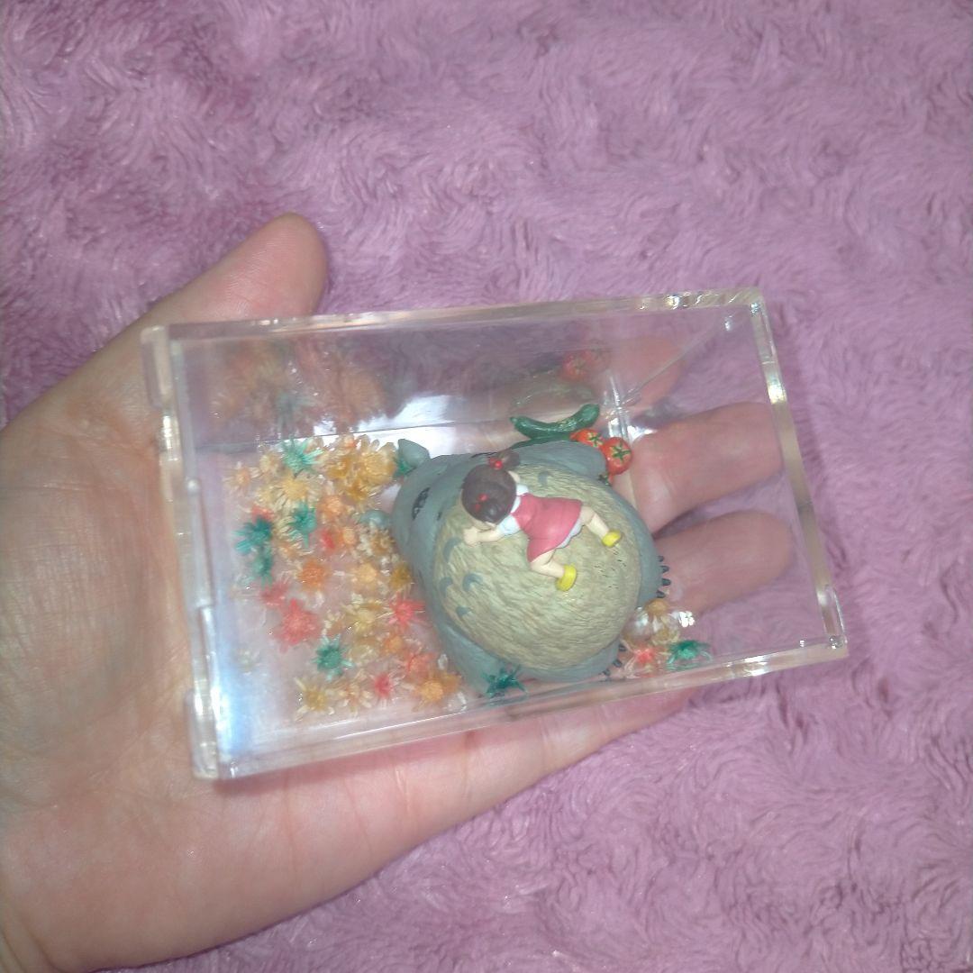 廃盤‼️となりのトトロ トトロ メイちゃん ミニチュアフィギュア 透明ケース付き