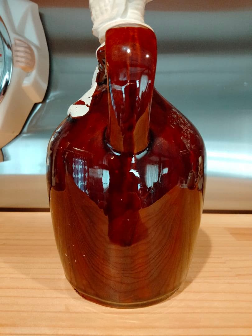 50s スカル　ドクロ　ビンテージ　デカンタ　クロスボーン ペンキ