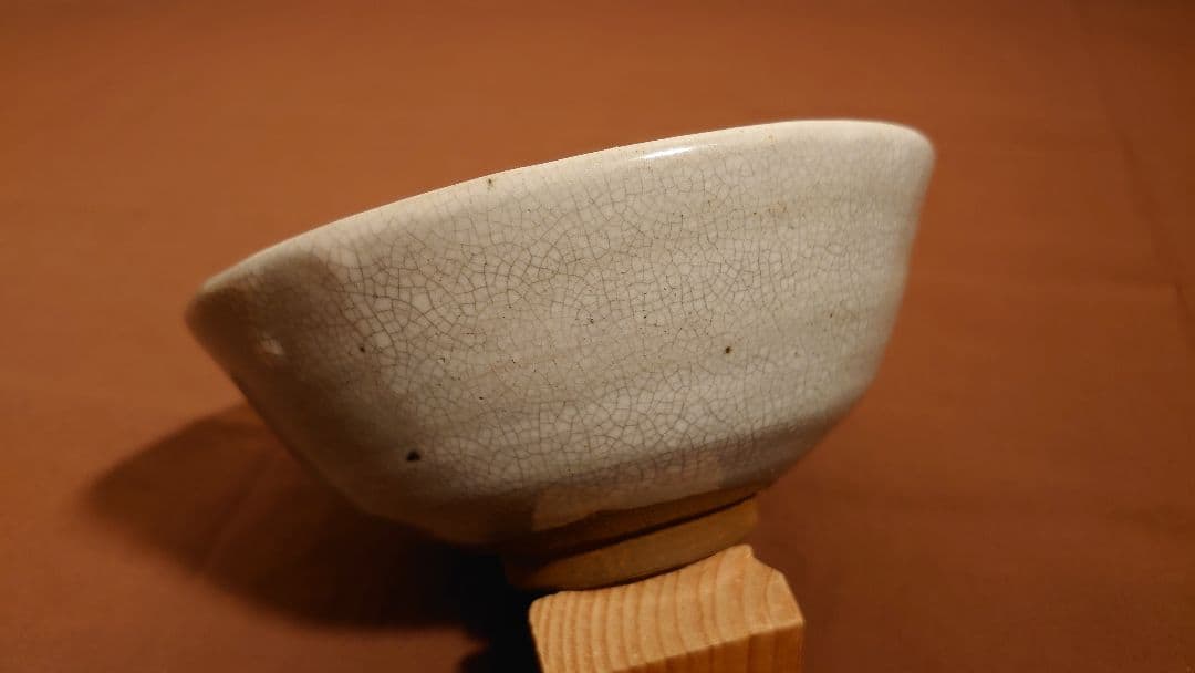 李朝　青磁　朝鮮陶器　アンティーク李朝　抹茶碗　金沢茶道家放出品　１客