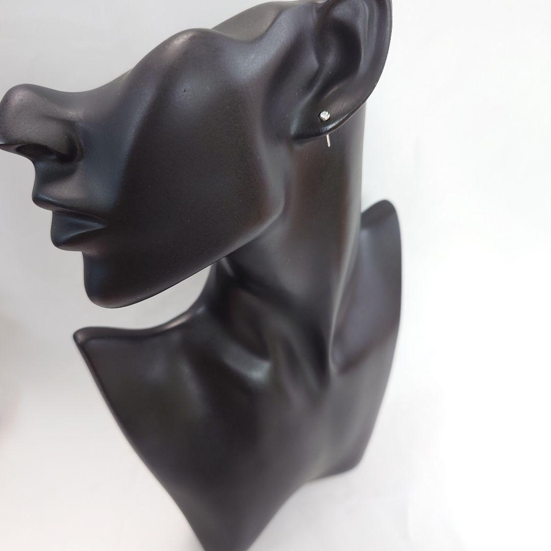 【美品】ティファニー Pt950 バイザヤード ダイヤモンド ピアス 7015