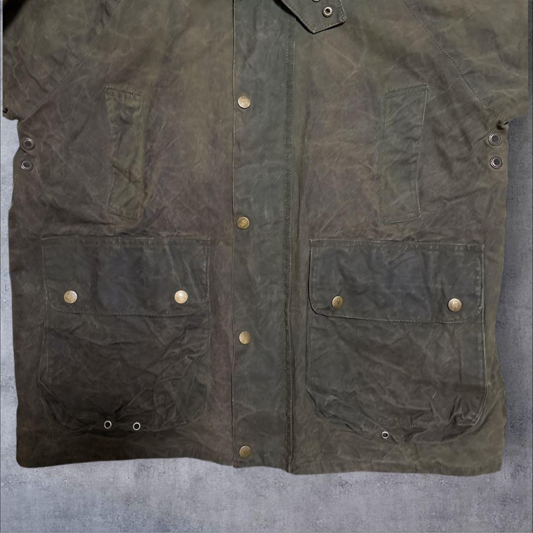 雰囲気抜群　LEWIS CREEK オイルジャケット　襟レザー