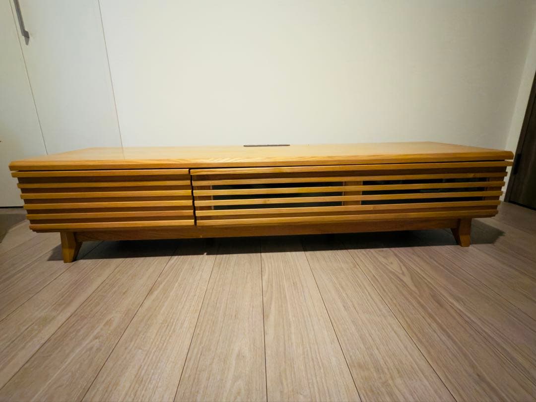 最終値下げ！⚫︎福岡大川⚫︎家具⚫︎ナチュラルウッド⚫︎テレビ台⚫︎天然木タモ素材⚫︎ボード