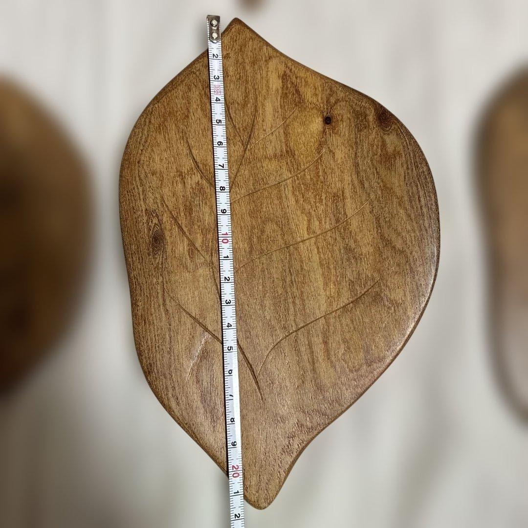 欅　樹皮葉型銘々皿　6枚セット