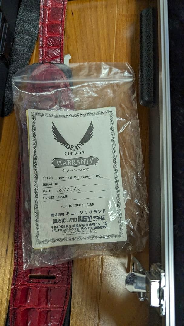 Dean hardtail Pro Tremolo TPK フジゲン製