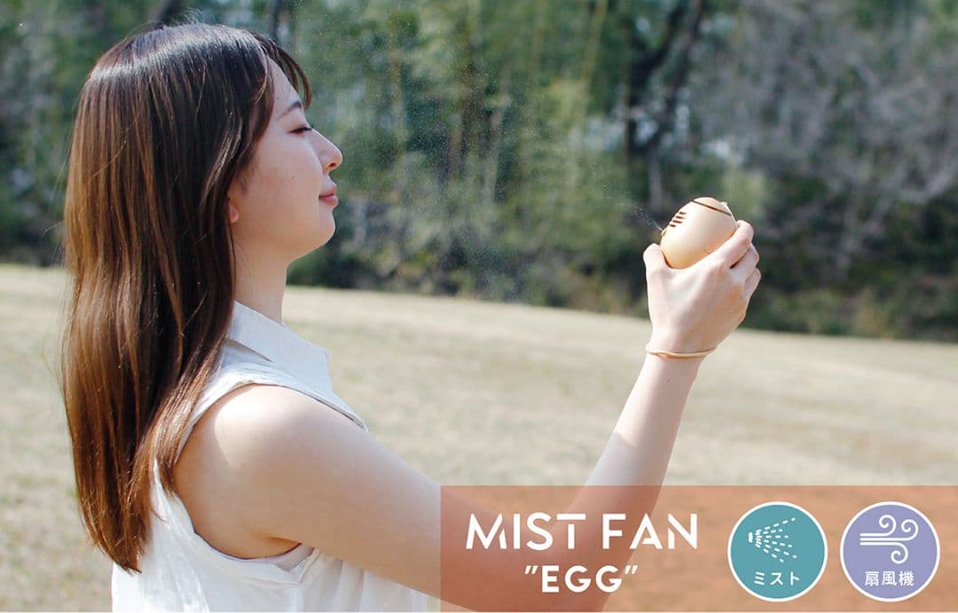 寄付　 FAN EGG ミスト ファン エッグ スパイス 携帯　扇風機　加湿器
