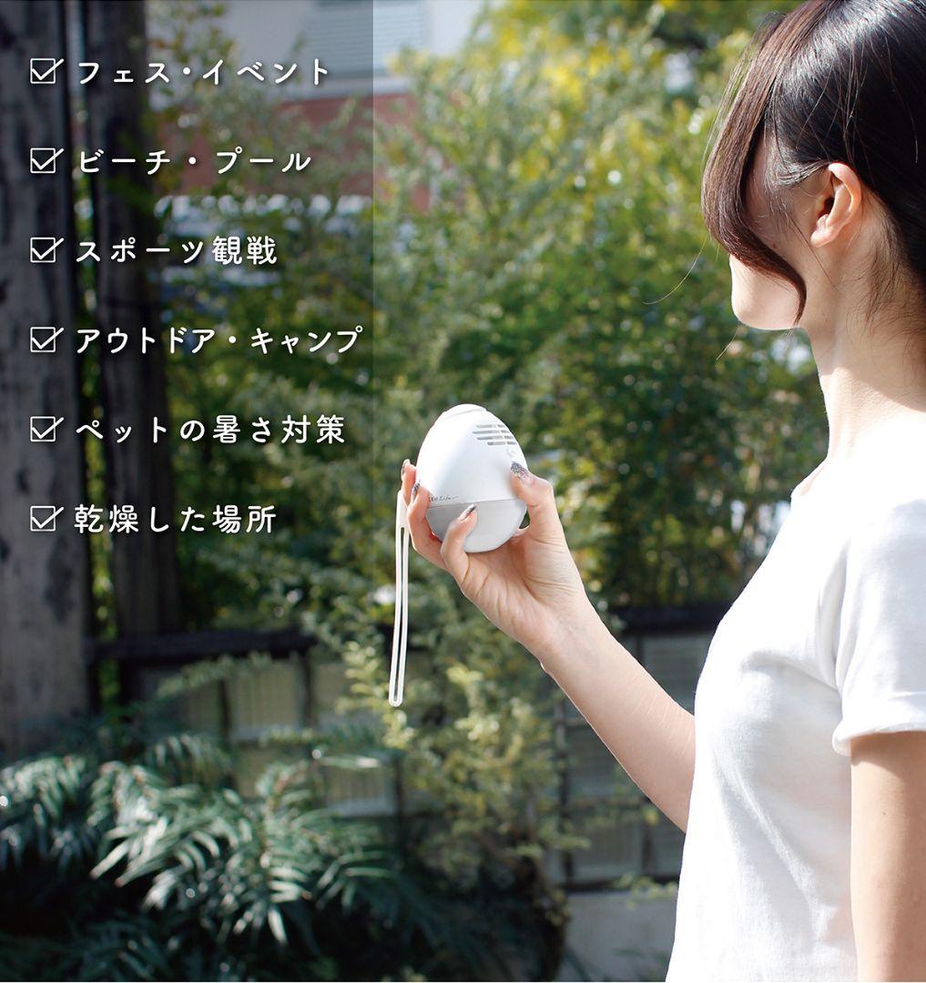 寄付　 FAN EGG ミスト ファン エッグ スパイス 携帯　扇風機　加湿器