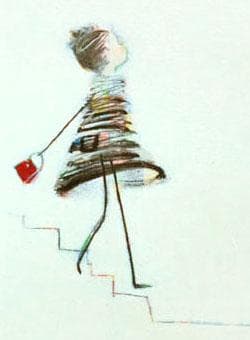 油絵 菅家令子絵 絵画インテリア額付(銀) F4-040214白猫の親子と女の子