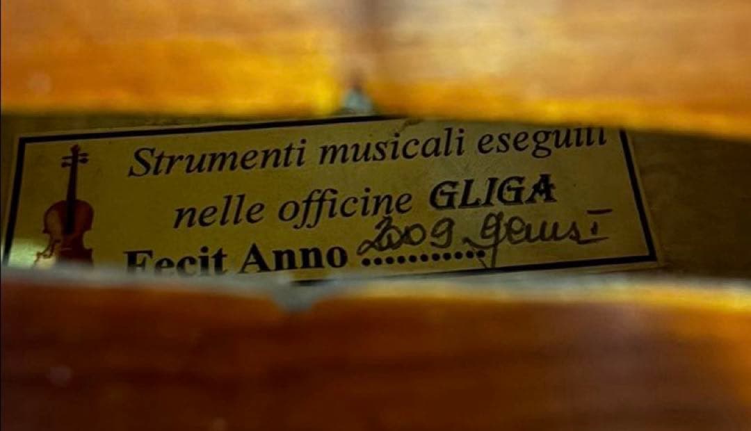 グリガ　GLIGA fecit Anno 2009 1/2 サイズ　バイオリン