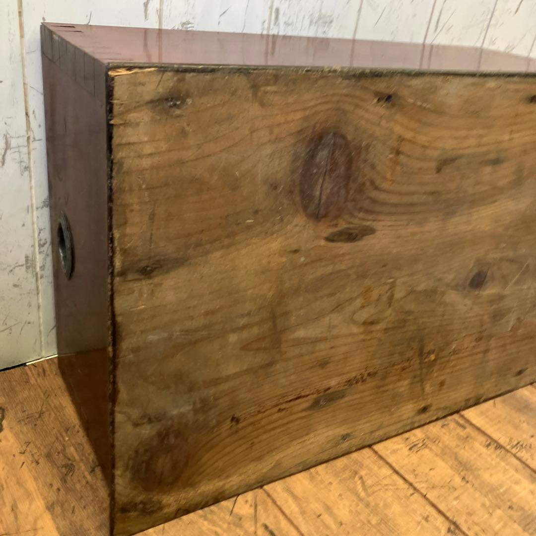 昭和レトロ 木製 火鉢 長火鉢 箱火鉢 囲炉裏 骨董 古道具 古民具 ビンテージ