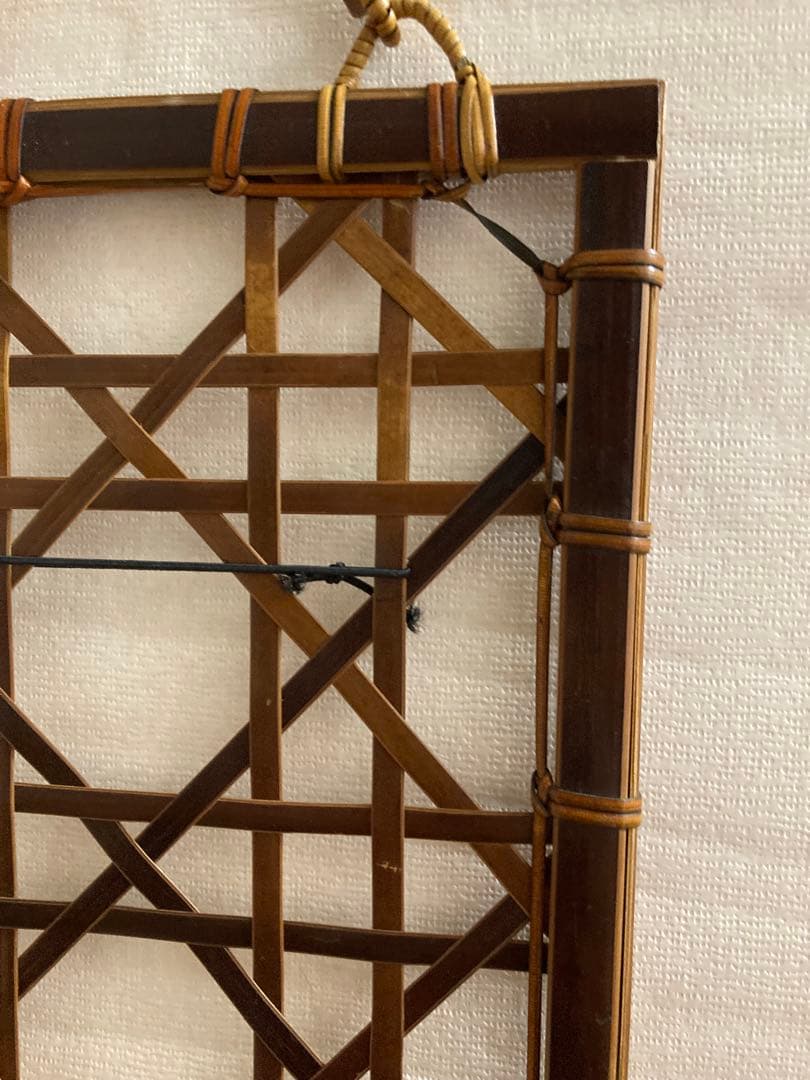 竹工芸　短冊かけ　竹　八木澤正
