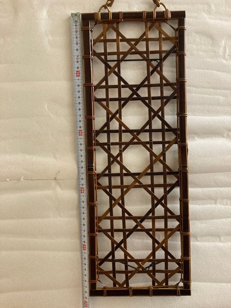 竹工芸　短冊かけ　竹　八木澤正