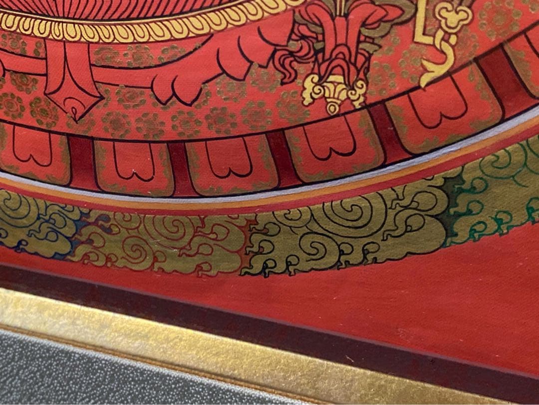 チベット マンダラ 額縁 インテリア アート