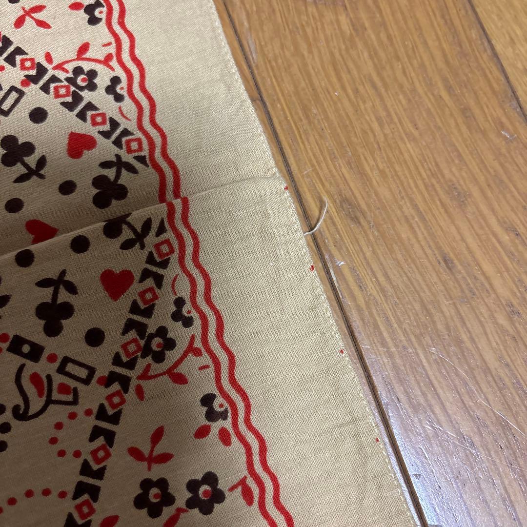 カモクッキー柄　2枚RN13960 トリコカラー、ブラウン