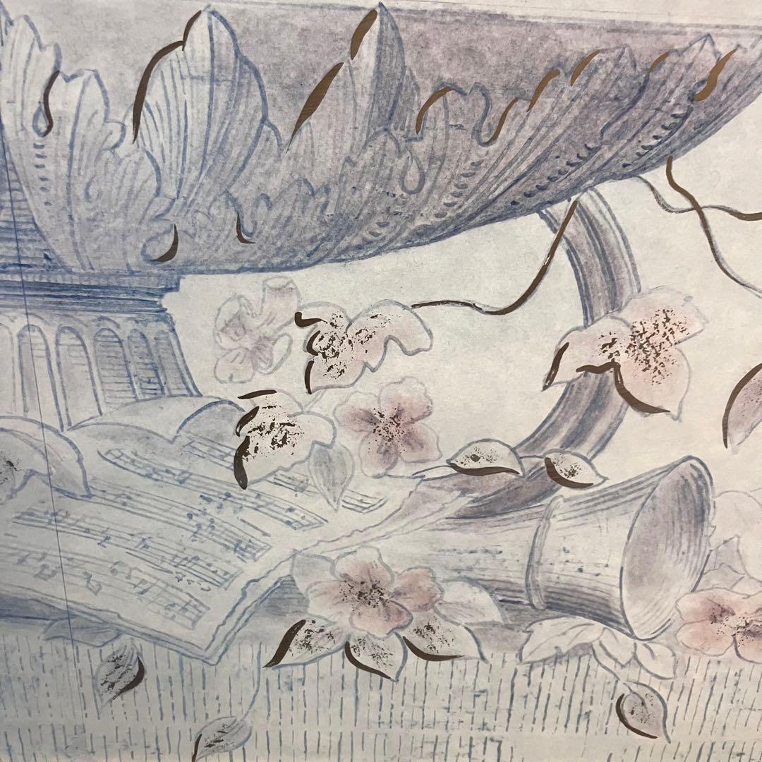 大型絵画 アンティーク 金縁 フラワーポット オブジェ アート 芸術美術 壁掛け