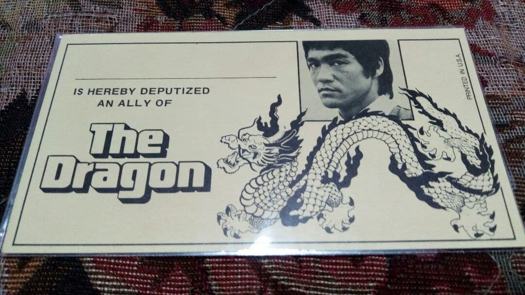 最終値下げ！激レア　新品　ブルース・リー　燃えよドラゴン USAプロモカード