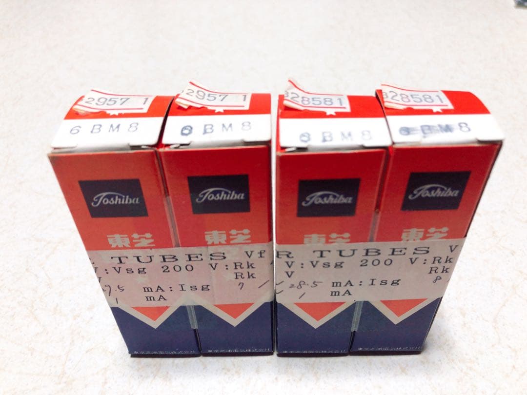 Toshiba 6BM8 真空管 4本セット