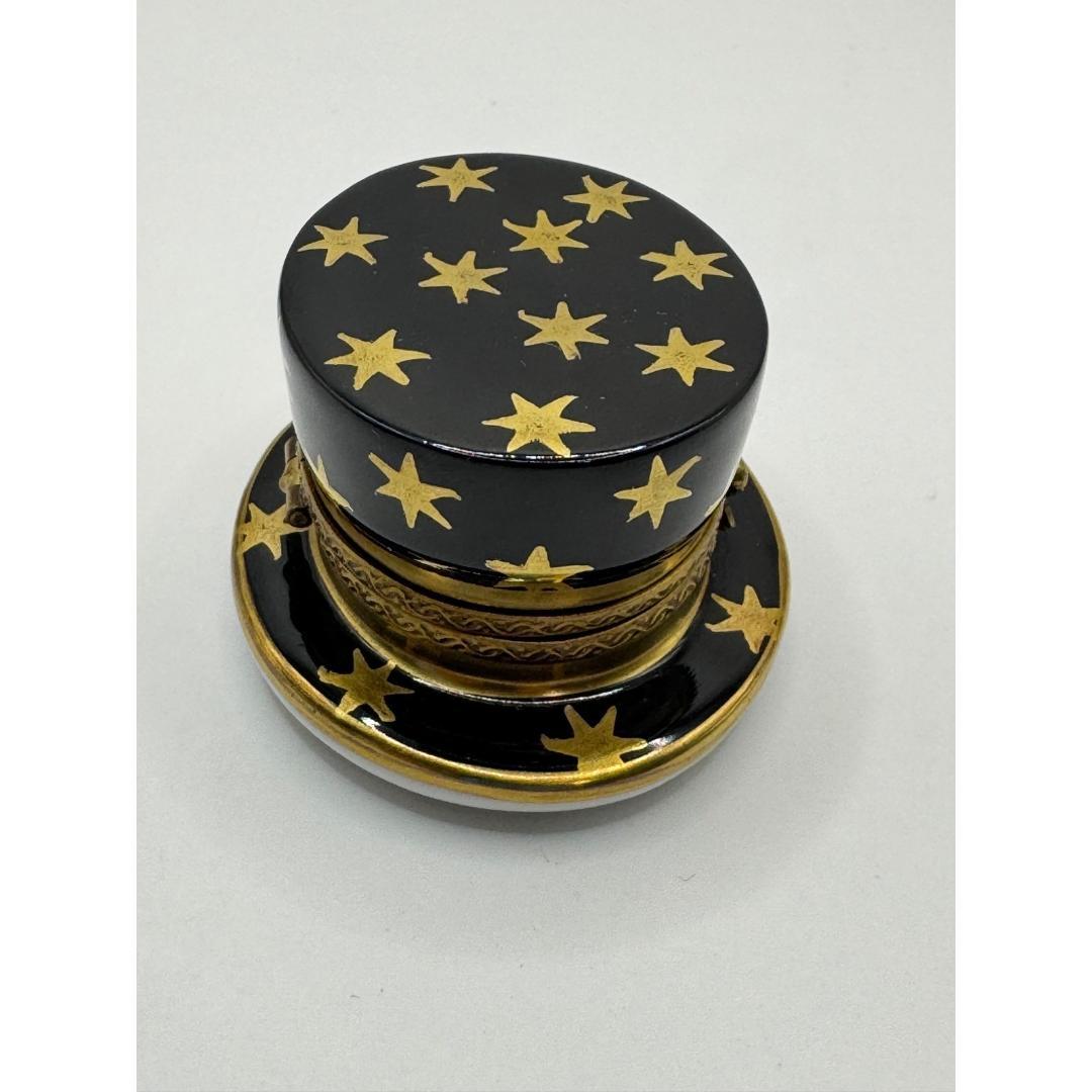 希少 リモージュボックス シルクハット ウサギ LIMOGES