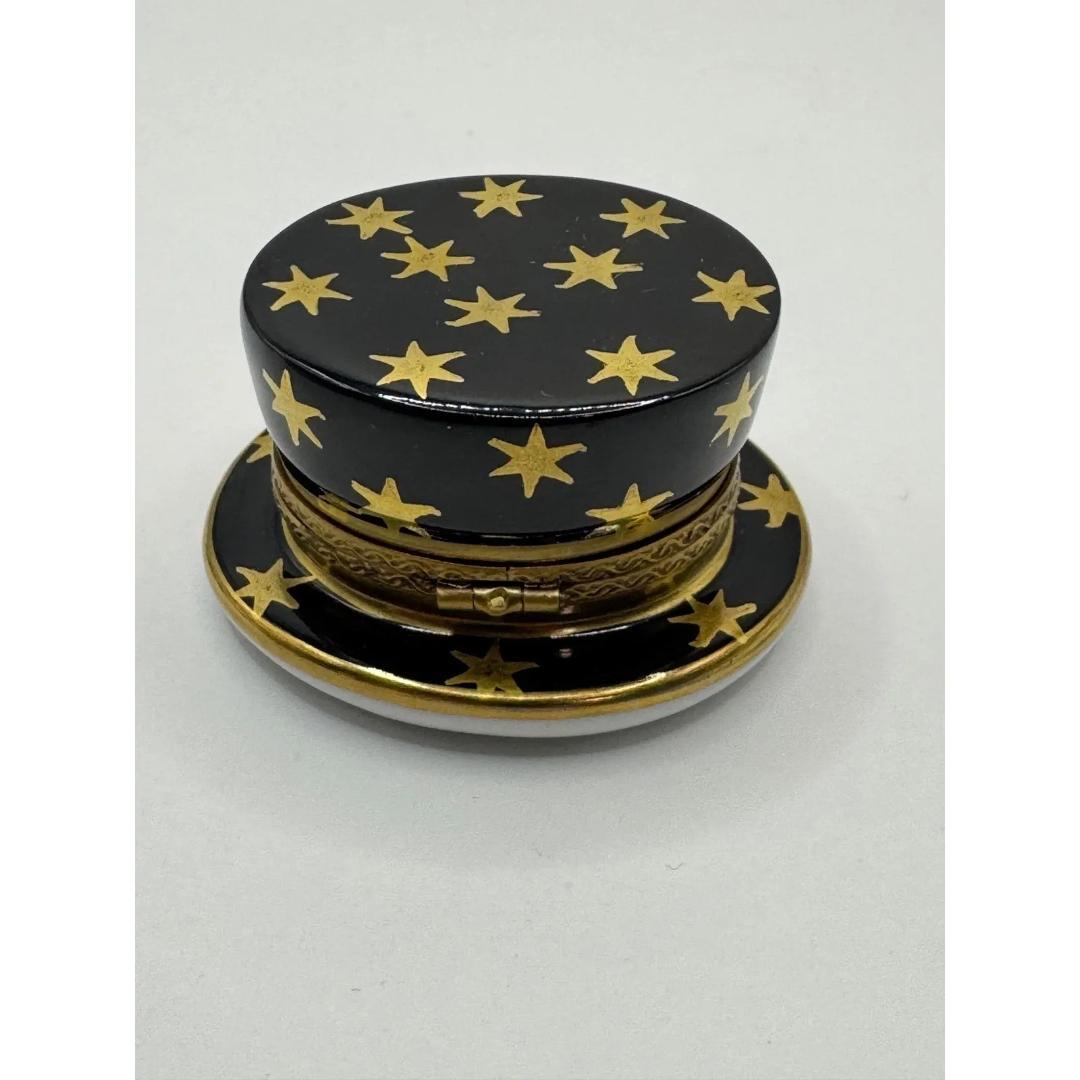 希少 リモージュボックス シルクハット ウサギ LIMOGES