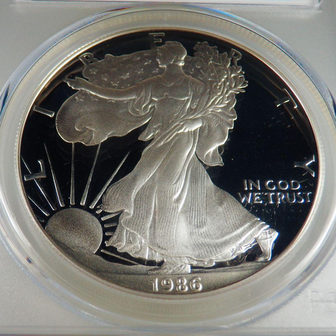 1986年 イーグル銀貨 PR70DCAM PCGS 2