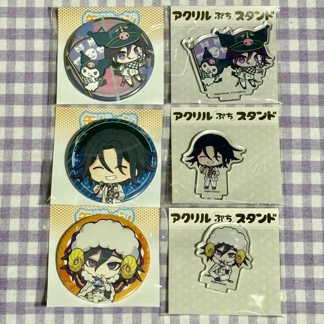 ダンガンロンパ 缶バッジ アクリルぷちスタンド サンリオ クロミ 王馬小吉