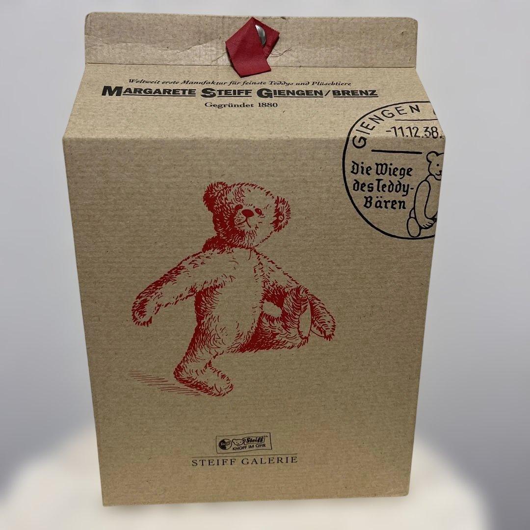 シュタイフ 箱入り ブルー 刺繍 新品未使用 テディベア 限定 白タグ