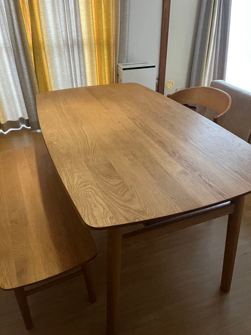 【セット売専用】unico SOLK(ソルク)ダイニングテーブルw140