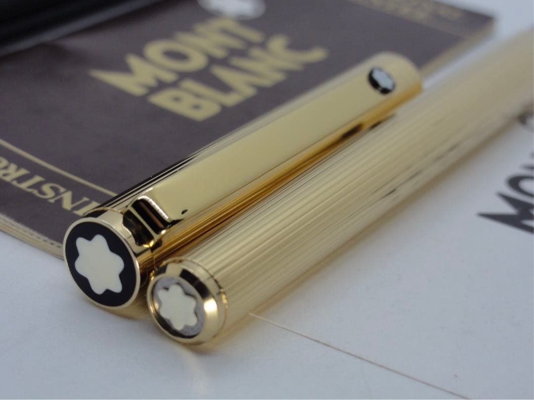 モンブラン　未使用に近い品！稀少度の高い金運を呼ぶ！総金張りSラインNo2147