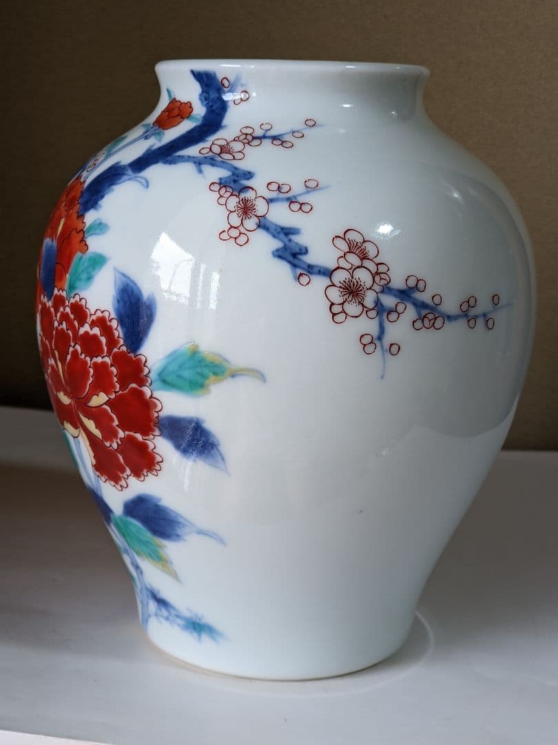 ♦十二代 今泉今右衛門 人間国宝 壺 花瓶 アンティーク 骨董品 コレクション