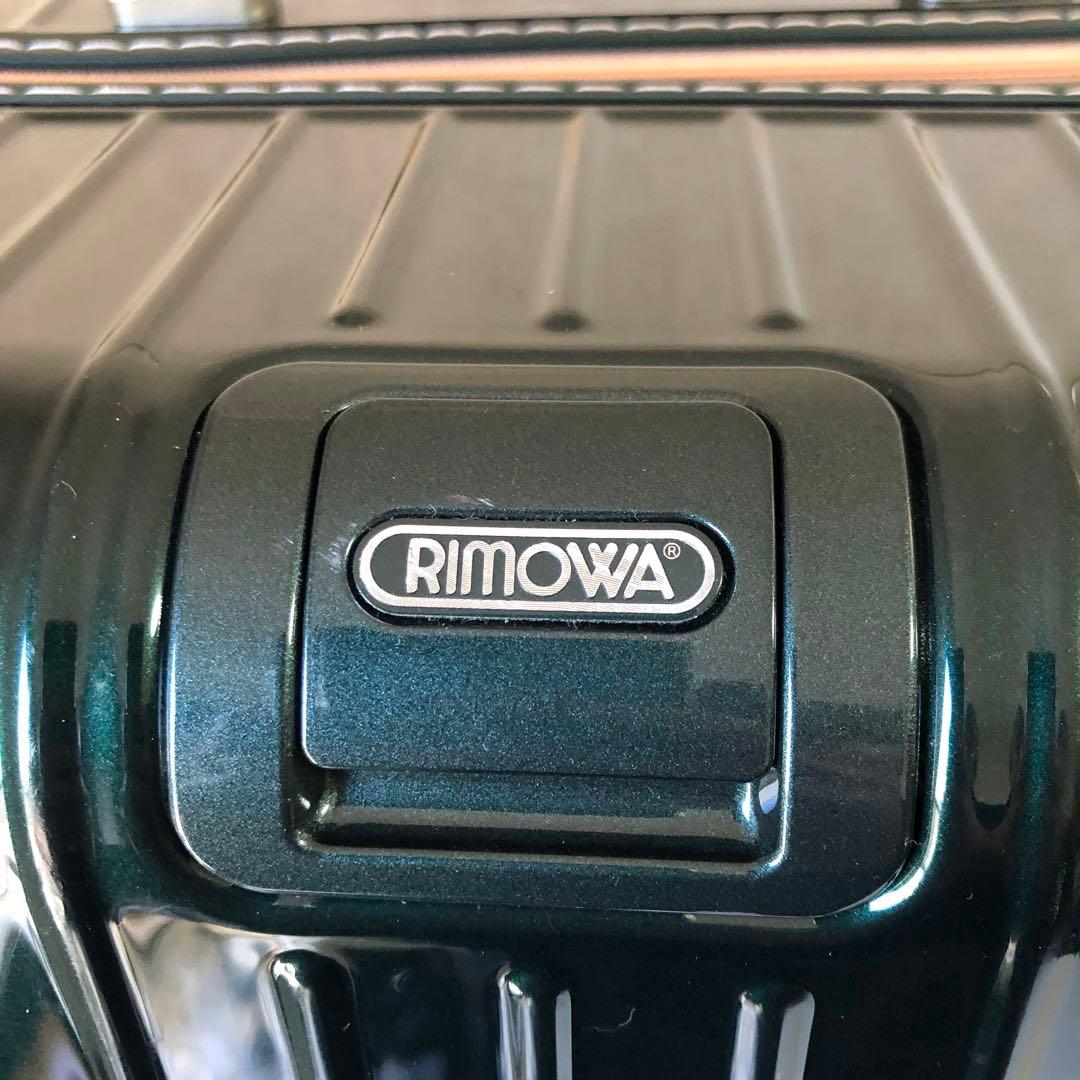 希少 RIMOWA リモワ ボサノバ 70L 4輪 キャリー グリーン レザー