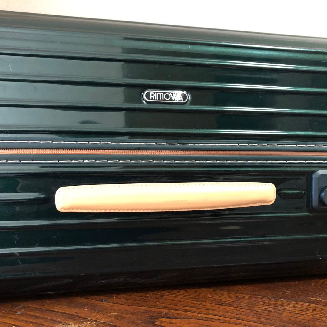 希少 RIMOWA リモワ ボサノバ 70L 4輪 キャリー グリーン レザー