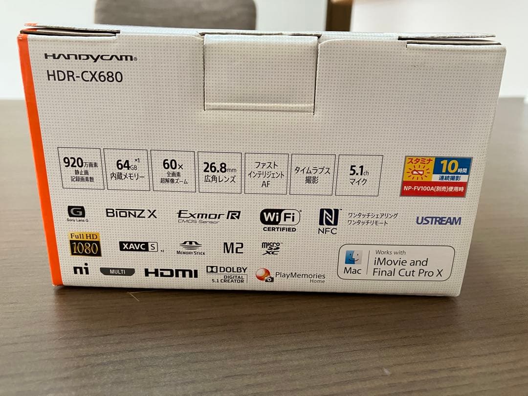 SONY HDR-CX680 デジタルHDビデオカメラ レッド　動作確認済み