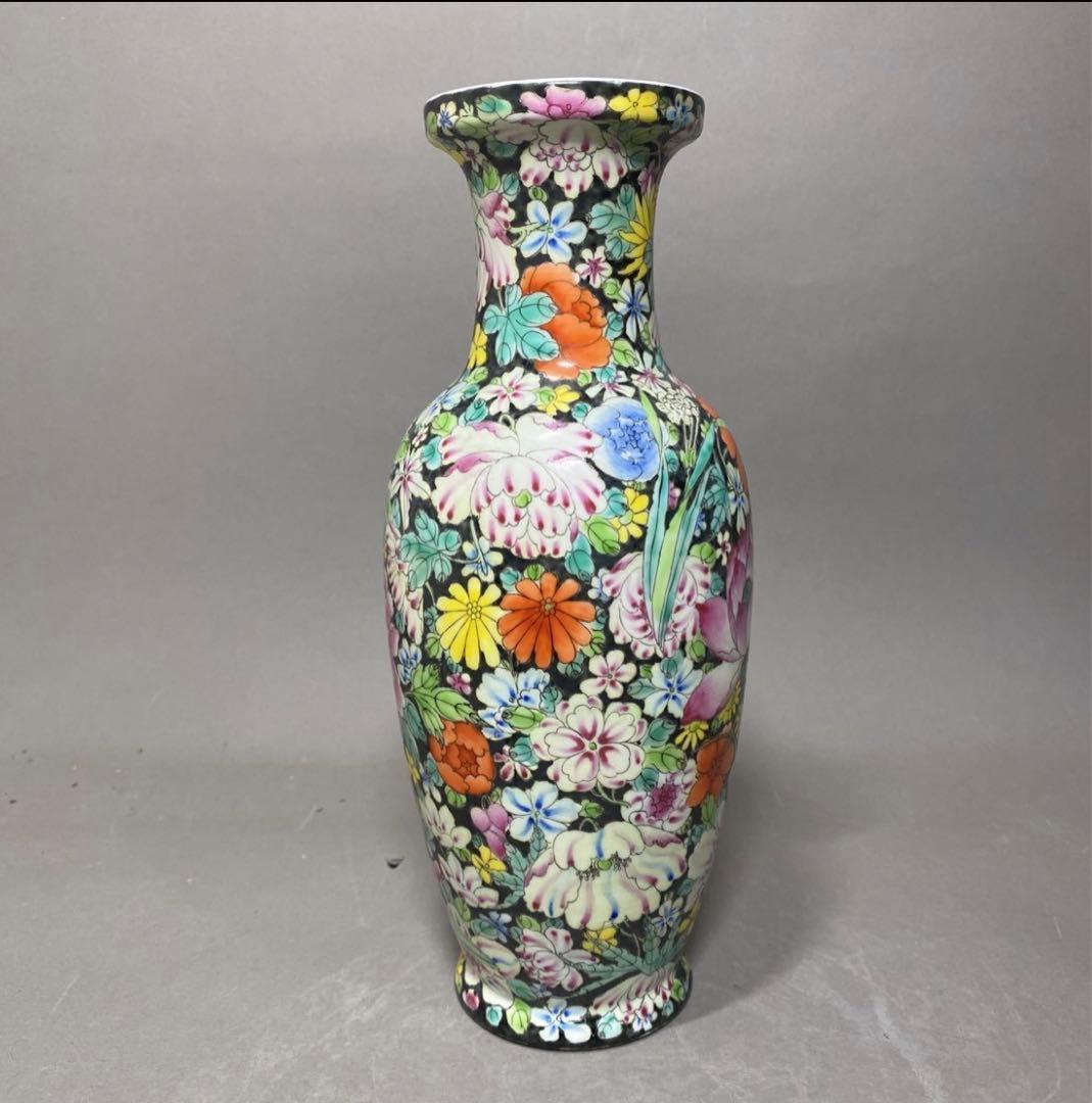 中国古美術　景德鎮　古玩　粉彩　花瓶　花器　花入　サイズ 25.5㎝