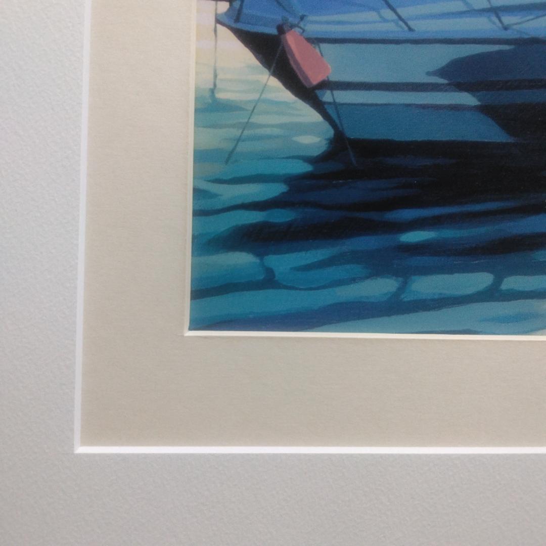 笹倉鉄平　プエルトバヌス　中古　大判額装アートポスター