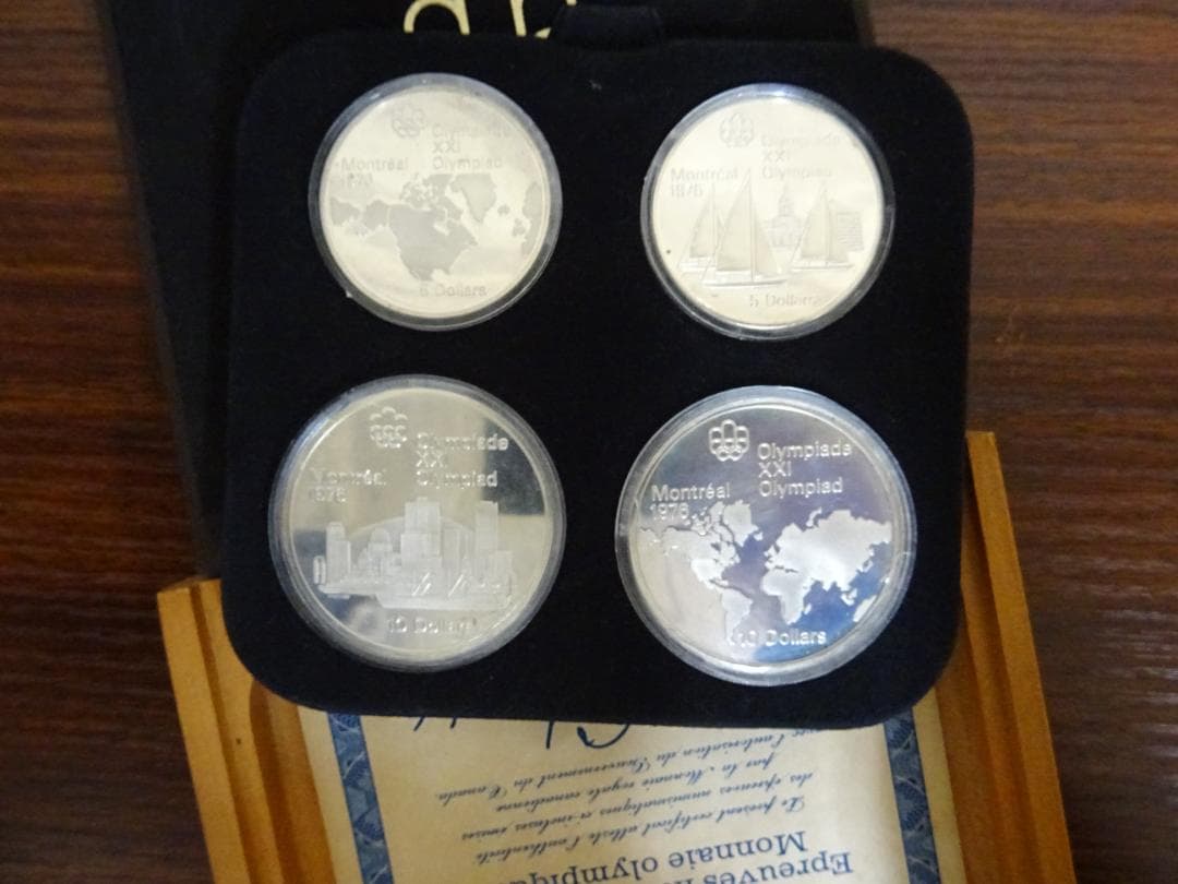 M*y様 阪002 カナダ モントリオールオリンピック 銀貨 ４枚