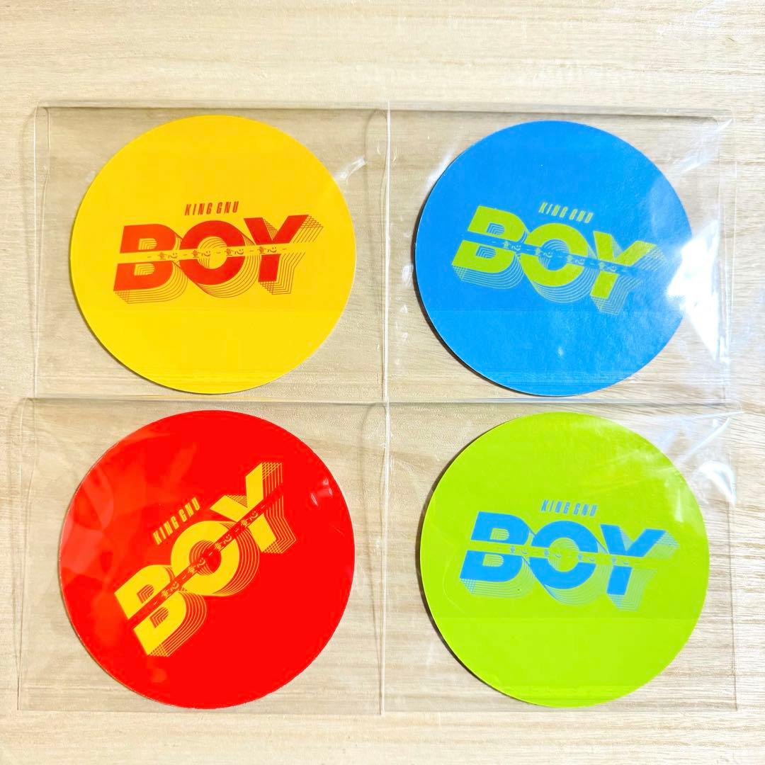 King Gnu「BOY」オリジナルめんこ 全4種コンプセット