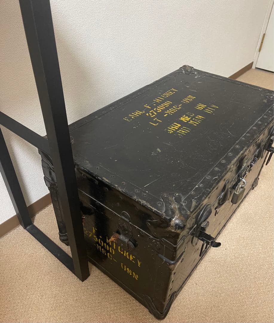 【高級 本物アンティーク トランク】