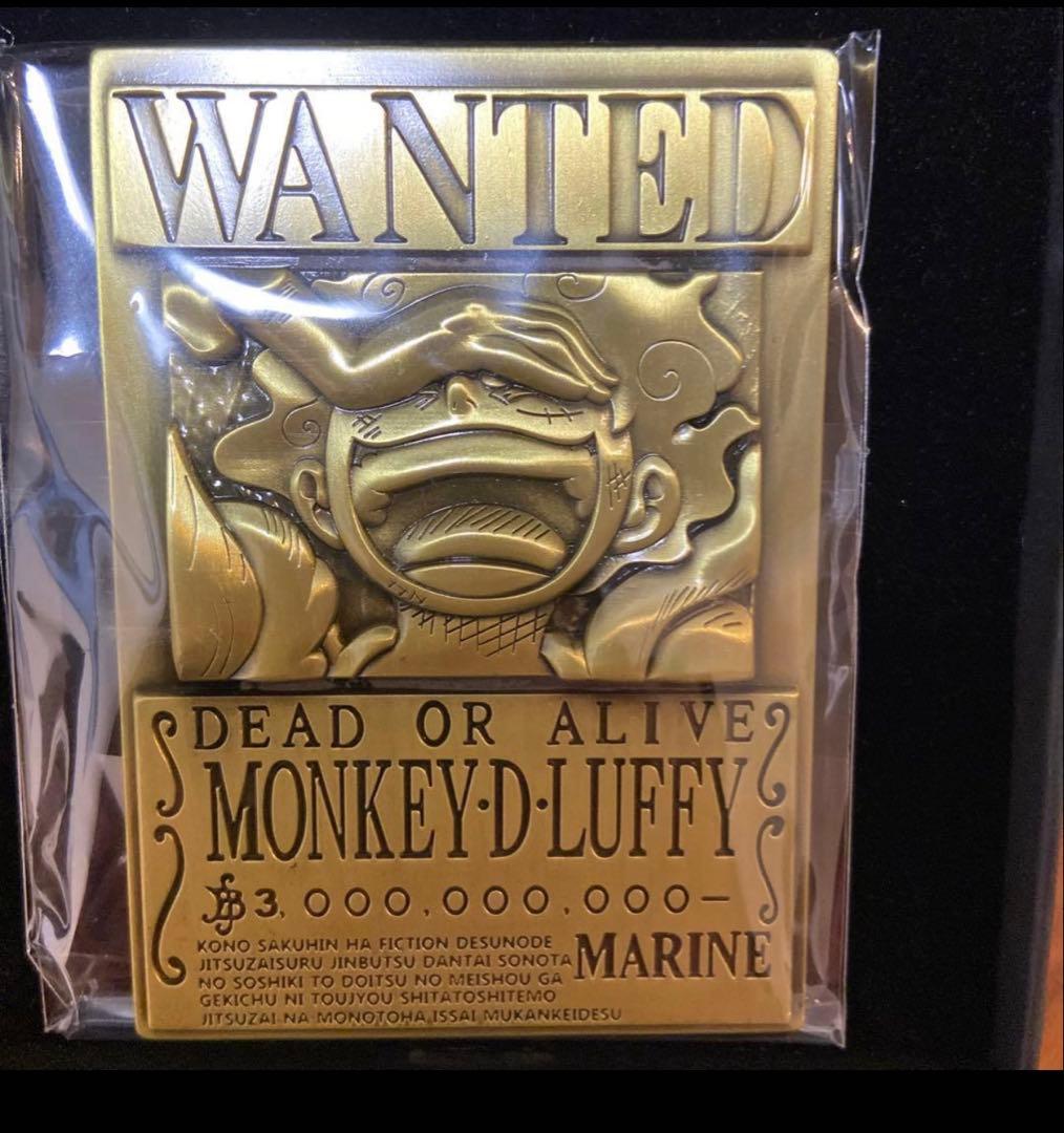 ワンピース手配書ポスター　金属プレート　ルフィ　ギア5
