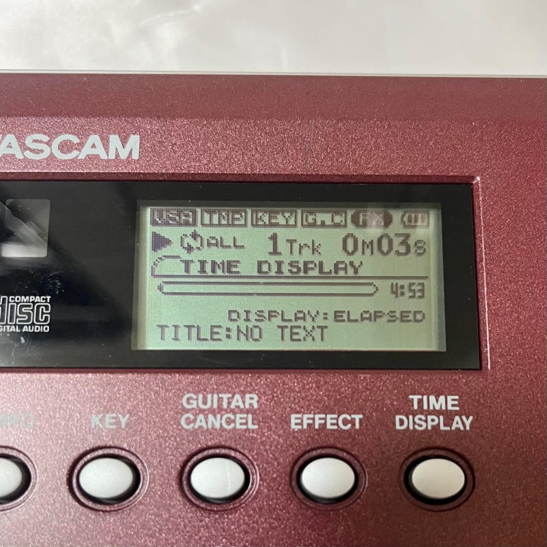 【動作確認済】TASCAM CD-GT2 ポータブルCDギタートレーナー