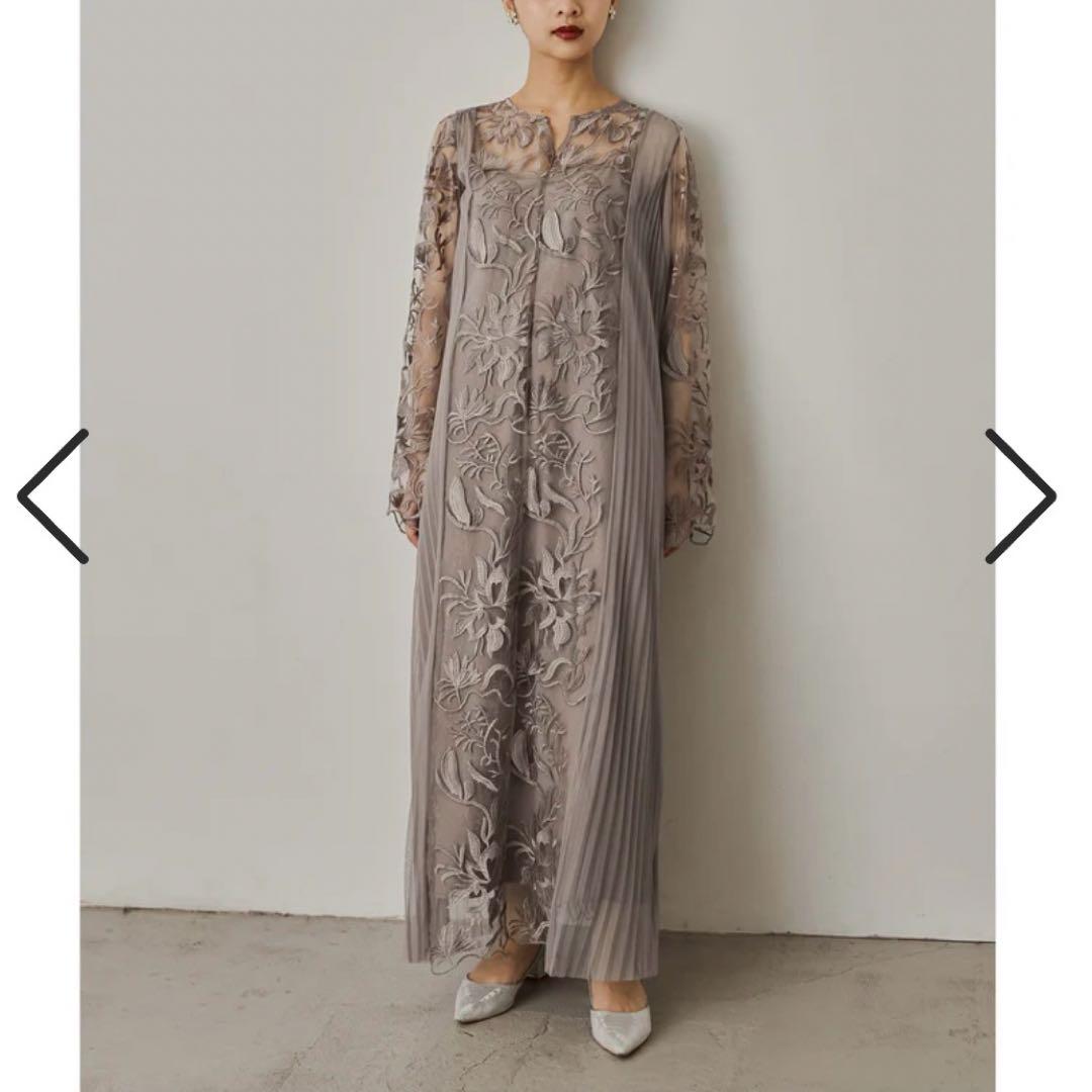 【1/10まで】nianaエスニックサイドプリーツドレス マタニティ 結婚式