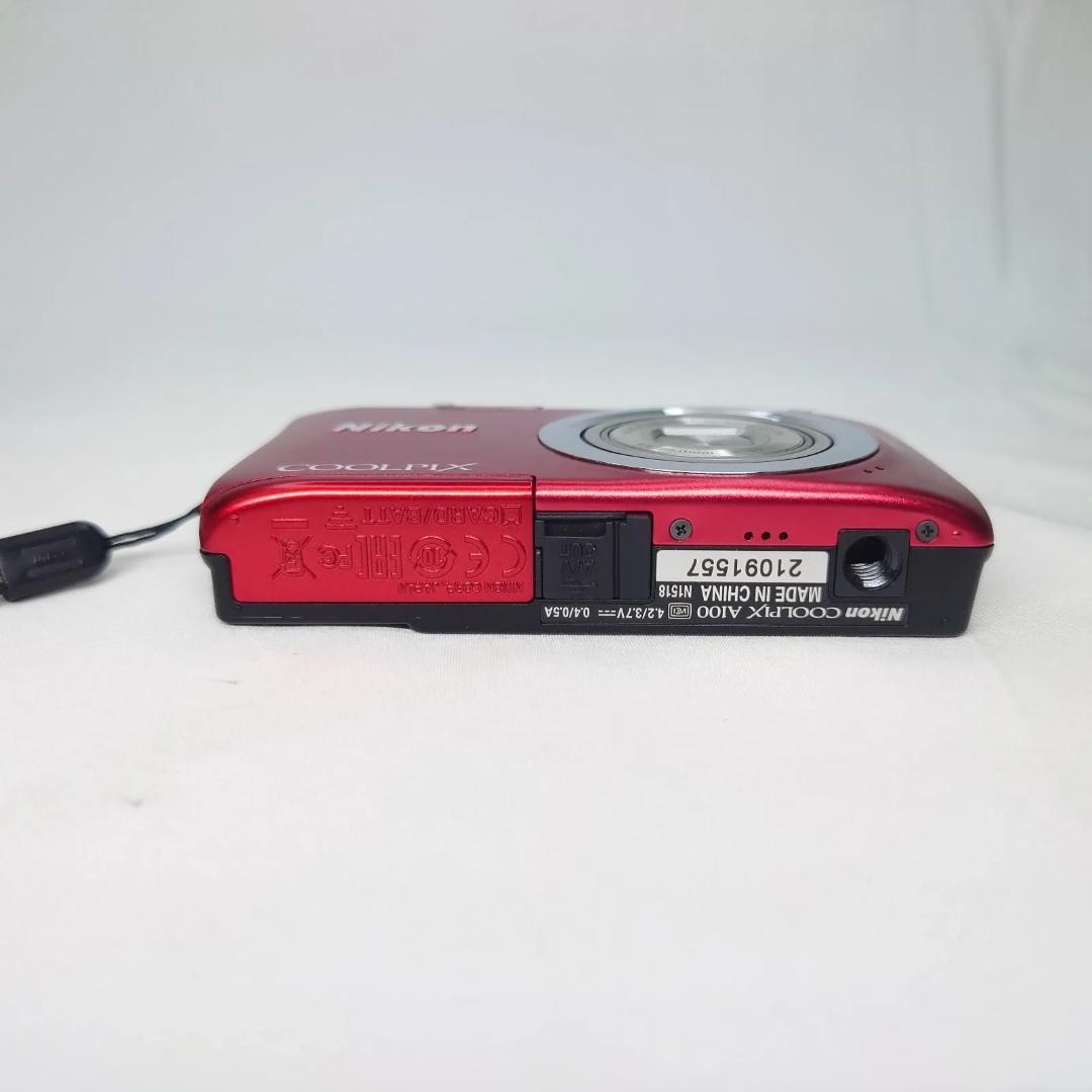 Nikon ニコン COOLPIX A100 コンパクトデジタルカメラ レッド