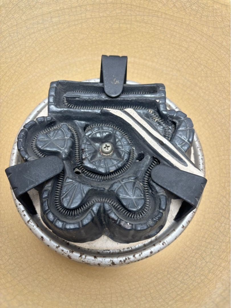 美品 茶道具 風炉型 電熱器 さつま枇杷色紅鉢 野々田式 110V 410Ｗ