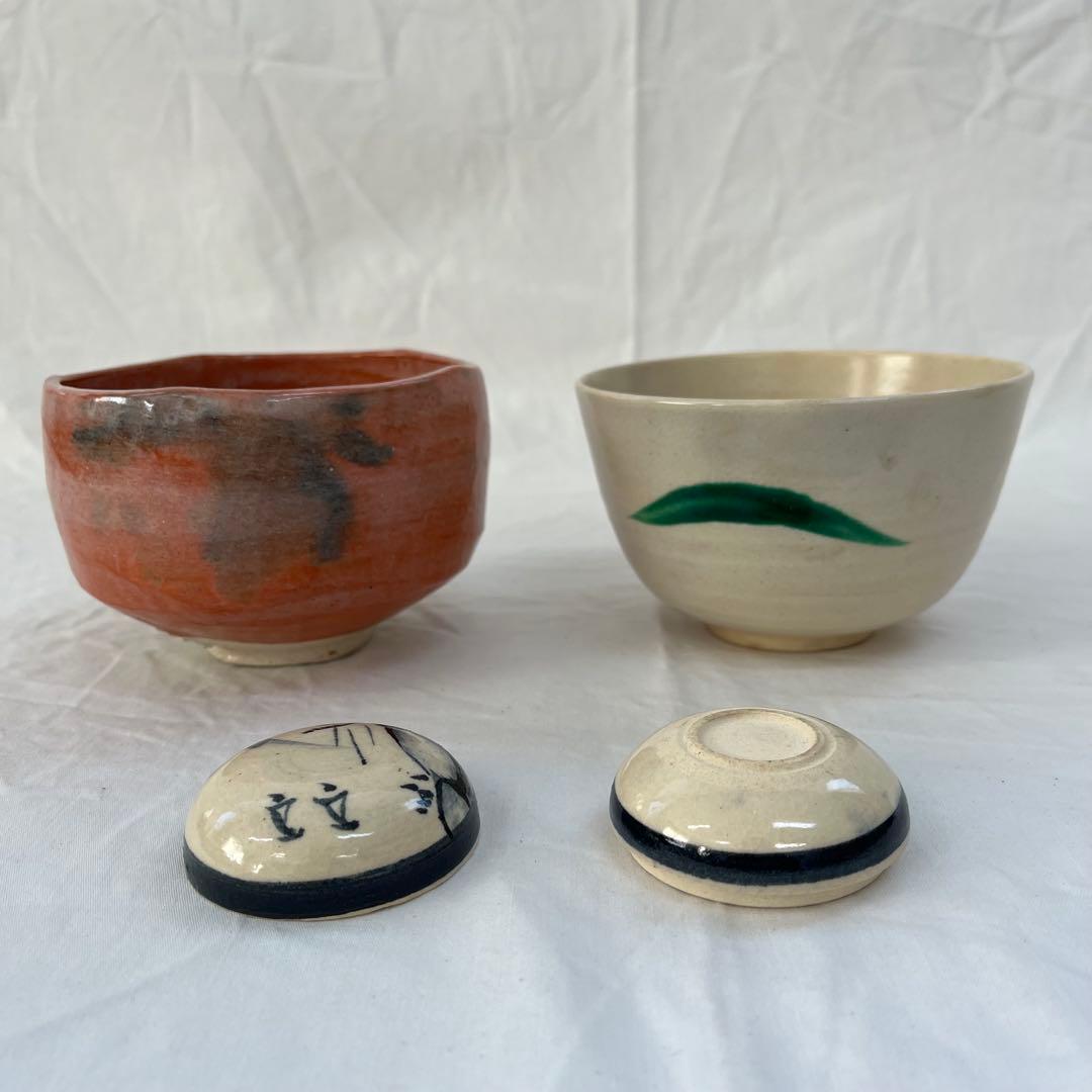 0105A3 【中古】茶道具セット 伝統的な和風デザイン