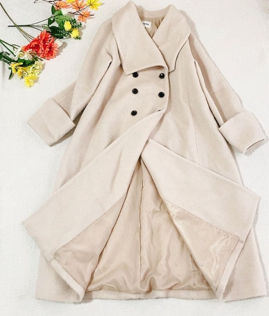 美品EMMEL REFINES チェスターコート　ロングコート　ウール　アルパカ