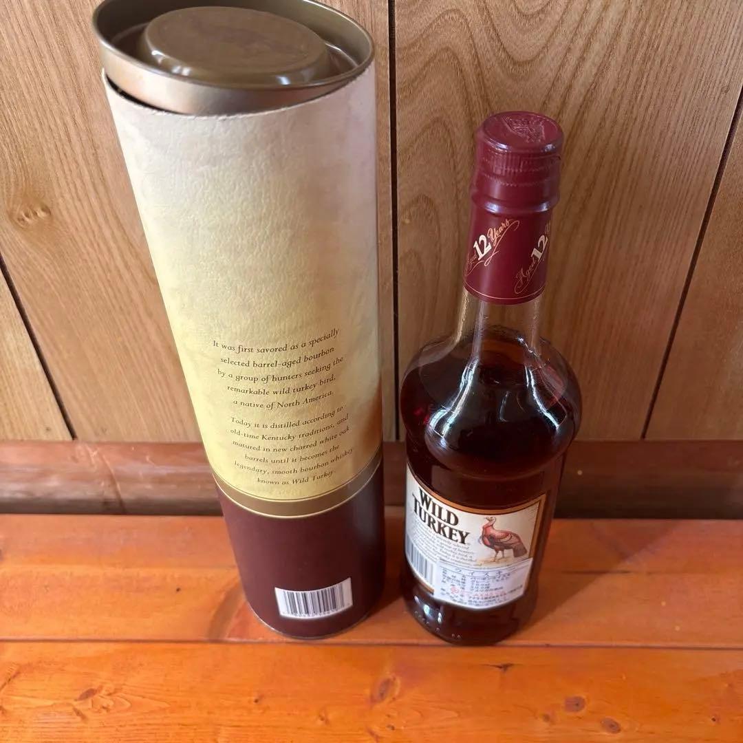 【希少 未開栓】ワイルドターキー12年 バーボンウイスキー 箱あり 旧ボトル