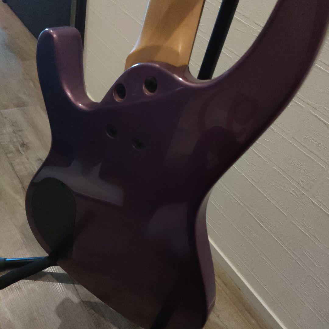 美品　ARIA PROⅡ　エレキベース紫パープルメタリック　ソフトケース付