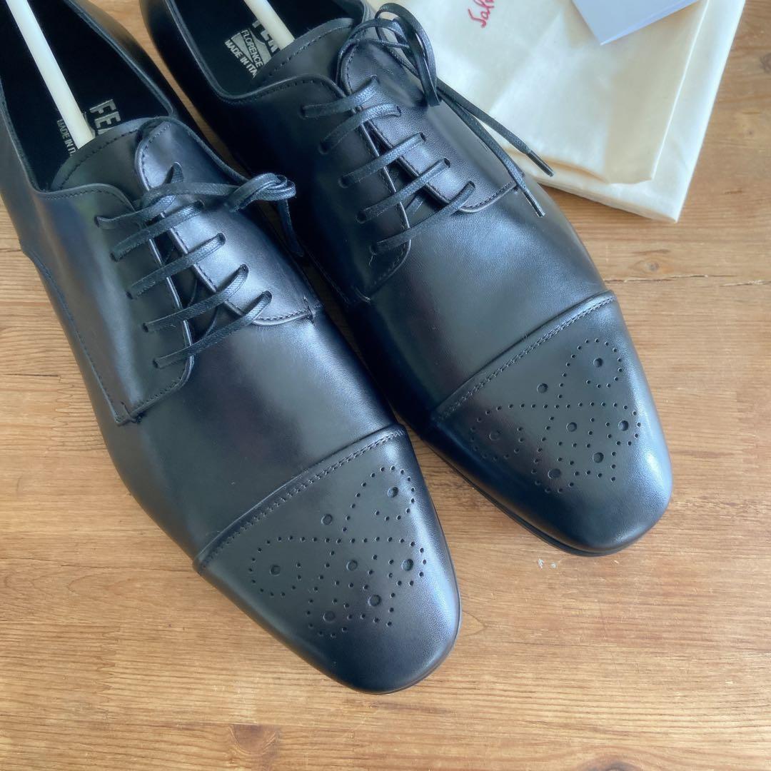 フェラガモ ☆メンズ 革靴 カーフレザー☆イタリア輸入商品
