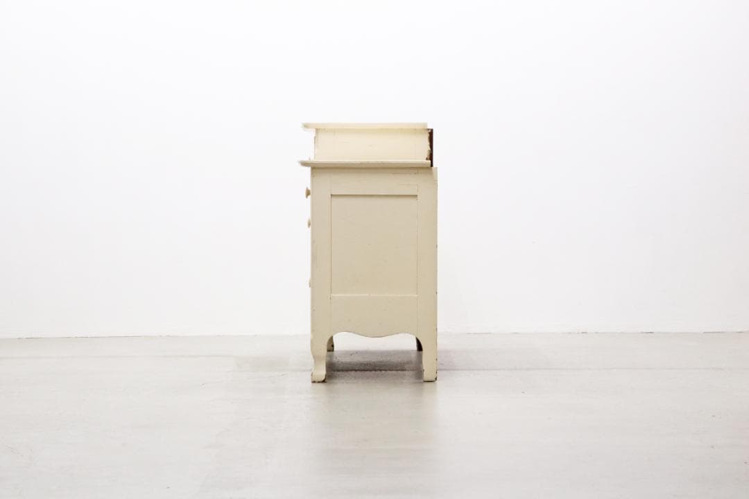 ヴィンテージ ホワイト ペイント クラシカル サイドボード キャビネット 収納